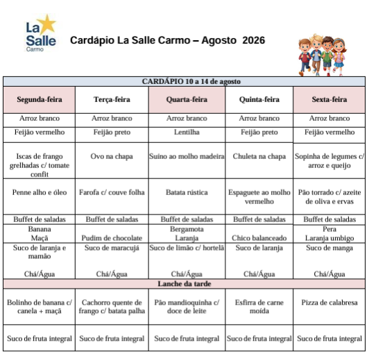 cardapio 10agosto